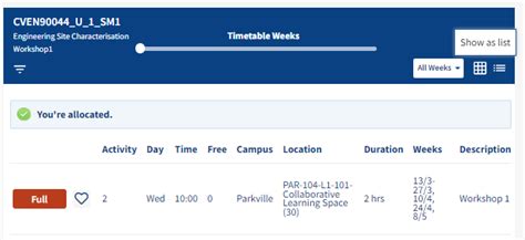unimelb my timetable|Help using MyTimetable .